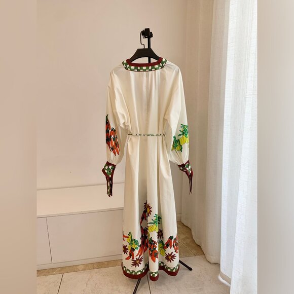 KATERINA V NECK MIDI DRESS - Picture 5 of 10